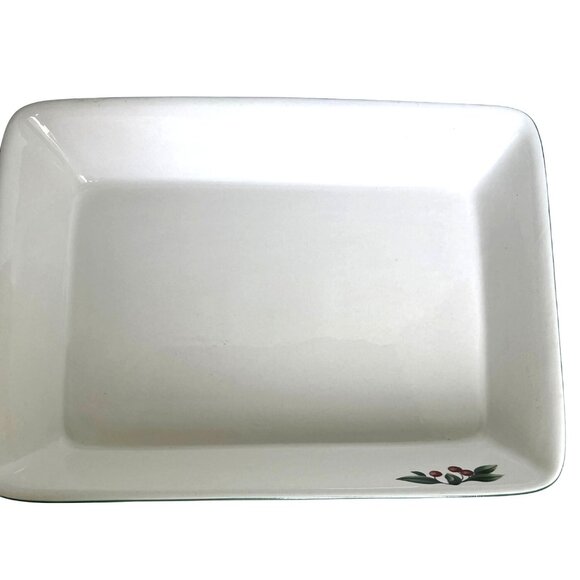 Citation Cades Cove Collection Rectangular Ceramic Baking Dish Apple & Floral - Picture 3 of 9